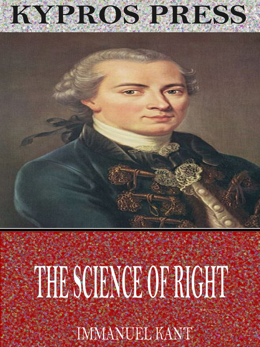 Title details for The Science of Right by Immanuel Kant - Wait list